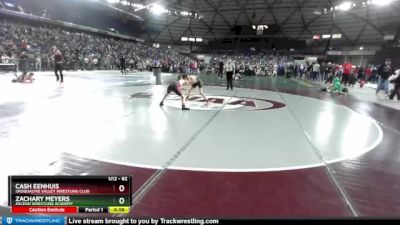 82 lbs Cons. Round 2 - Cash Eenhuis, Snoqualmie Valley Wrestling Club vs Zachary Meyers, Ascend Wrestling Academy