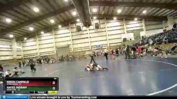 74 lbs Quarters & Wb (16 Team) - Nixon Canfield, Utah Green vs Hayes Ingram, Bear Cave