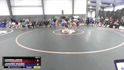 82 lbs Quarterfinal - Cameron Larson, Steelclaw Wrestling Club vs Leonardo Saucedo, Sunnyside Ironman Wrestling