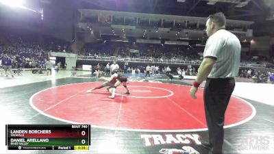 120 lbs Cons. Round 5 - Daniel Arellano, River Valley vs Landen Borchers, Vacaville