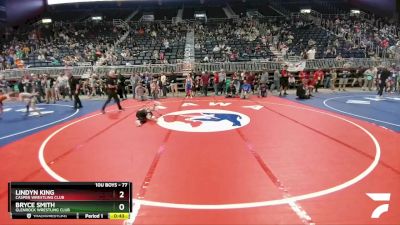 77 lbs Cons. Round 4 - Bryce Smith, Glenrock Wrestling Club vs Lindyn King, Casper Wrestling Club