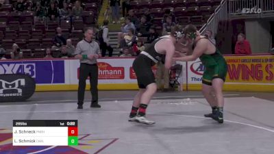 285 lbs Cons Round 5 - Joey Schneck, Pine Richland vs Layton Schmick, Carlisle