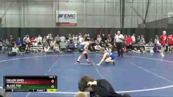 120 lbs Finals (8 Team) - Blake Fox, Iowa Black vs Miller Sipes, Missouri Avengers