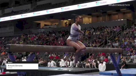 Arayah Simons - Beam, Illinois - 2022 Elevate the Stage Toledo presented by Promedica