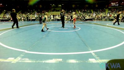 67 lbs Quarterfinal - Ezra Gibson, Owasso Takedown Club vs Michael Hess, Salina Wrestling Club