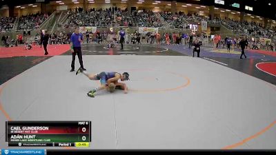 77 lbs Cons. Round 4 - Adán Hunt, Moses Lake Wrestling Club vs Cael Gunderson, Hi Desert Mat Club