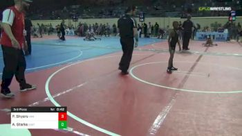 58 lbs 3rd Place - Pete Shyers, Vinita Kids Wrestling vs Aiden Starks, East Tulsa Cardinals