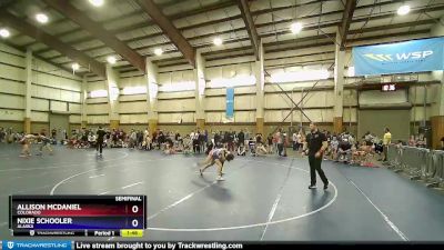 106 lbs Semifinal - Allison McDaniel, Colorado vs Nixie Schooler, Alaska