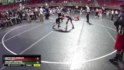 75 lbs 5th Place Match - Jaxyn Hollenbach, Nebraska Boyz vs Vincent Crafton, Iron Hawk Wrestling Academy