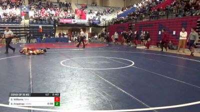 133 lbs Consi of 16 #2 - Shaun Williams, Sacred Heart vs Ryan Friedman, Harvard