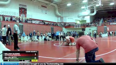 220 lbs Champ. Round 2 - Dillon Setty, Cascade Middle School vs William Glesing, New Palestine Junior High