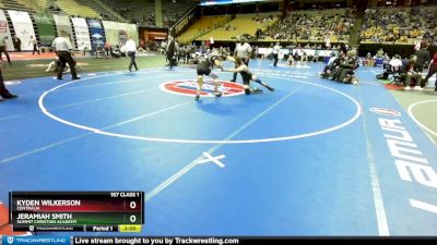 157 Class 1 lbs Semifinal - Kyden Wilkerson, Centralia vs Jeramiah Smith, Summit Christian Academy