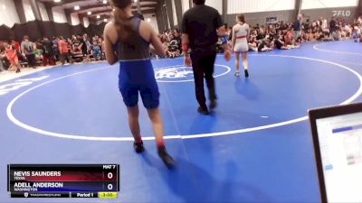 115 lbs Semifinal - Nevis Saunders, Texas vs Adell Anderson, Washington