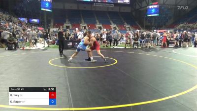 152 lbs Cons 32 #1 - Hayze Ivey, Oklahoma vs Keegan Rager, Wyoming