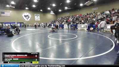 132 lbs Cons. Round 1 - Pradyumna Denduluri, Newbury Park vs Michael Wade, Monache