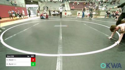 61 lbs Rr Rnd 3 - Kingston Reed, Pin-King All Stars vs Hagen Byrd, Salina Wrestling Club