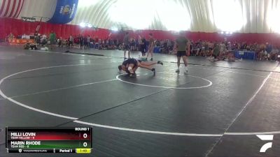 110 lbs Round 1 (6 Team) - Milli Lovin, Team Yellow vs Marin Rhode, Team Red