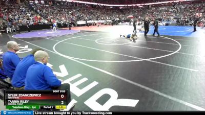 D3-145 lbs Semifinal - Tarrin Riley, Mineral Point vs Syler Zdanczewicz, Fennimore