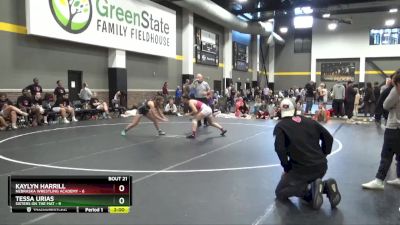 118 lbs Round 3 (16 Team) - Kaylyn Harrill, Nebraska Wrestling Academy vs Tessa Urias, Sisters On The Mat