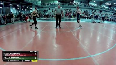 165 lbs Cons. Round 4 - Colton Simmons, Team Central Wrestling Club-AAA vs Rylon Kaeding, Jackson County Wrestling-AAA