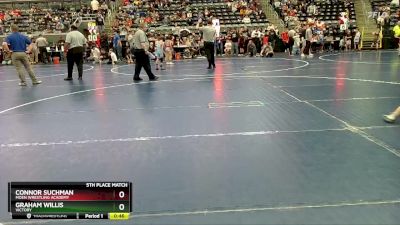 55 lbs 5th Place Match - Connor Suchman, Moen Wrestling Academy vs Graham Willis, Victory