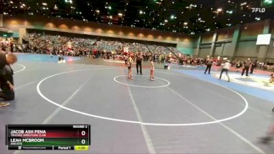 52-63 lbs Round 2 - Jacob Ash Pena, Truckee Wrestling Club vs Leah McBroom, Aniciete