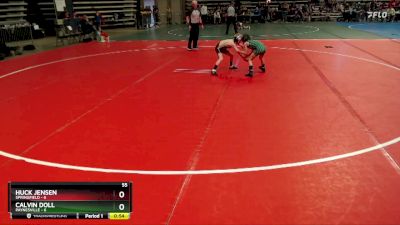 55 lbs Semis & 1st Wrestleback (8 Team) - Calvin Doll, Paynesville vs Huck Jensen, Springfield