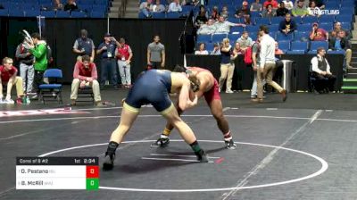 184 lbs Consi of 8 #2 - Dane Pestano, Iowa State vs Brenden McRill, West Virginia