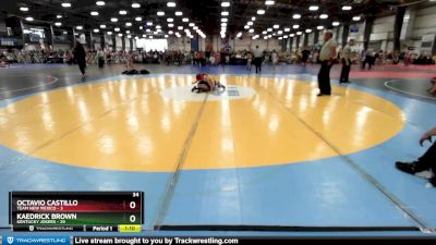 72 lbs Rd# 6- 9:00am Saturday Final Pool - Octavio Castillo, Team New Mexico vs Kaedrick Brown, Kentucky Jokers