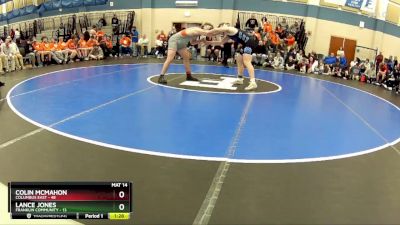 190 lbs Placement (16 Team) - Lance Jones, Franklin Community vs Colin McMahon, Columbus East