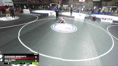 157 lbs Cons. Round 6 - Alexander Berkowitz, Brawlers Wrestling Club vs Ben Flores, California