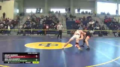 174 lbs Cons. Round 1 - Ben Dougherty, Rochester Institute Of Technology vs Adam Barker, State University Of New York At Cortland