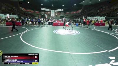 126 lbs 1st Place Match - Micah Viloria, California vs Jose Limones, Gilroy High School Wrestling