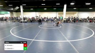 105 lbs Round Of 16 - Hendrix Schwab, IA vs Caleb Edwards, NC