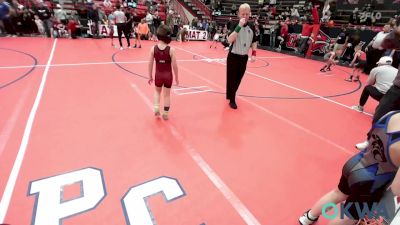 64 lbs Quarterfinal - Lucas Woods, Woodland Wrestling Club vs Everett Bolay, Perry Wrestling Academy