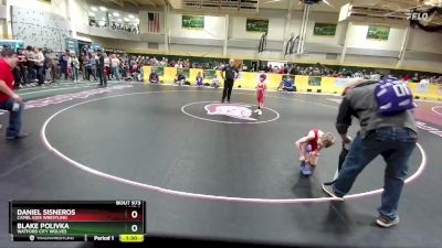 50 lbs Champ. Round 2 - Blake Polivka, Watford City Wolves vs Daniel Sisneros, Camel Kids Wrestling