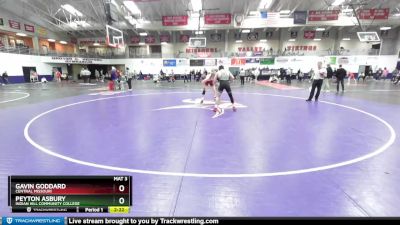 165 lbs Cons. Round 5 - Peyton Asbury, Indian Hill Community College vs Gavin Goddard, Central Missouri