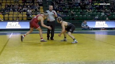 184 lbs Quarterfinal - Corey Hazel, Lock Haven University vs Chris Morrow, Cleveland State University