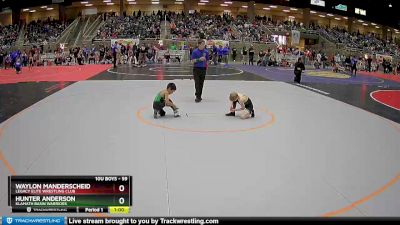 59 lbs Quarterfinal - Waylon Manderscheid, Legacy Elite Wrestling Club vs Hunter Anderson, Klamath Basin Warriors