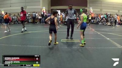 78 lbs Quarterfinals (8 Team) - Ayden Hudson, Pitbulls Elite vs Joaquin Amaya, BadBass