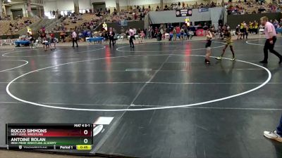 75 lbs Cons. Round 1 - Antoine Rolan, Irish Pride Wrestling Academy vs Rocco Simmons, Next Level Wrestling
