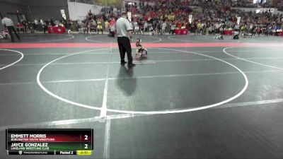 45 lbs Champ. Round 1 - Jayce Gonzalez, Lakeland Wrestling Club vs Emmett Morris, Burlington Youth Wrestling