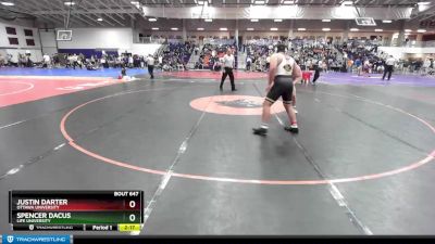 285 lbs Cons. Round 4 - Spencer Dacus, Life University vs Justin Darter, Ottawa University