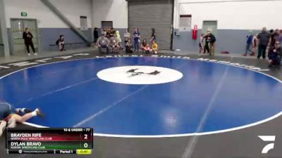 77 lbs Round 1 - Brayden Rife, North Pole Wrestling Club vs Dylan Bravo, Kodiak Wrestling Club