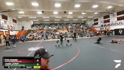 53 lbs Champ. Round 2 - Caden LaTray, Lander Tiger Tough Wrestling vs Ittai Kissner, Worland Wrestling Club