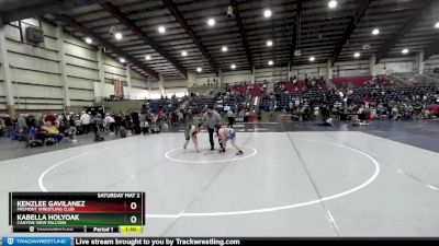 110+ 5th Place Match - Kenzlee Gavilanez, Fremont Wrestling Club vs Kabella Holyoak, Canyon View Falcons