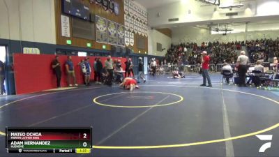 120 lbs Champ. Round 1 - Adam Hernandez, Hueneme vs Mateo Ochoa, Martin Luther King