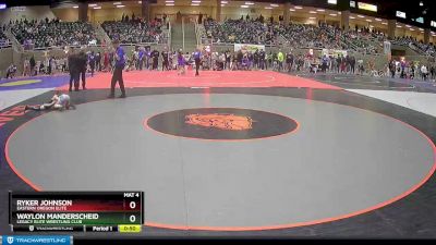 59 lbs Semifinal - Waylon Manderscheid, Legacy Elite Wrestling Club vs Ryker Johnson, Eastern Oregon Elite