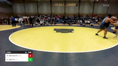 218 lbs Quarterfinal - Ryland Whitworth, Fountain Valley vs Coby Merrill, JW North