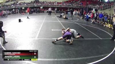 112 lbs Champ. Round 2 - Gabriel Sanchez, Madison Dragons vs Jamesen Larsen, Louisville Wrestling Club